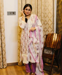 handblock-printed-kurta-set-with-dupatta-front-pose