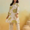ivory-olive-floral-co-ord-set-in-cotton-comfort-looking-straght