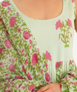light-green-anarkali-suit-with-handblock-floral-print-front-closeup