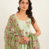 light-green-anarkali-suit-with-handblock-floral-print-showing-till-belly