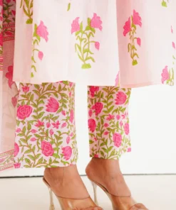 light-pink-anarkali-suit-with-floral-print-bottom