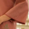 pink-cotton-co-ord-set-for-women-embroidered-tunic-pants-showing-sleeves
