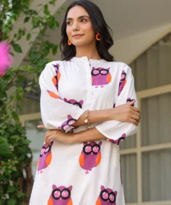 pink-owl-print-cotton-kurta-set-with-palazzo-pants-front-pose2-2