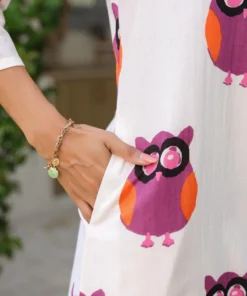 pink-owl-print-cotton-kurta-set-with-palazzo-pants-shwoing-pocket