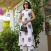 white-purple-owl-printed-kurta-with-pants-set-front-pose