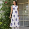 white-purple-owl-printed-kurta-with-pants-set-front-pose-looking-left