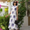 white-purple-owl-printed-kurta-with-pants-set-going-down-stairs